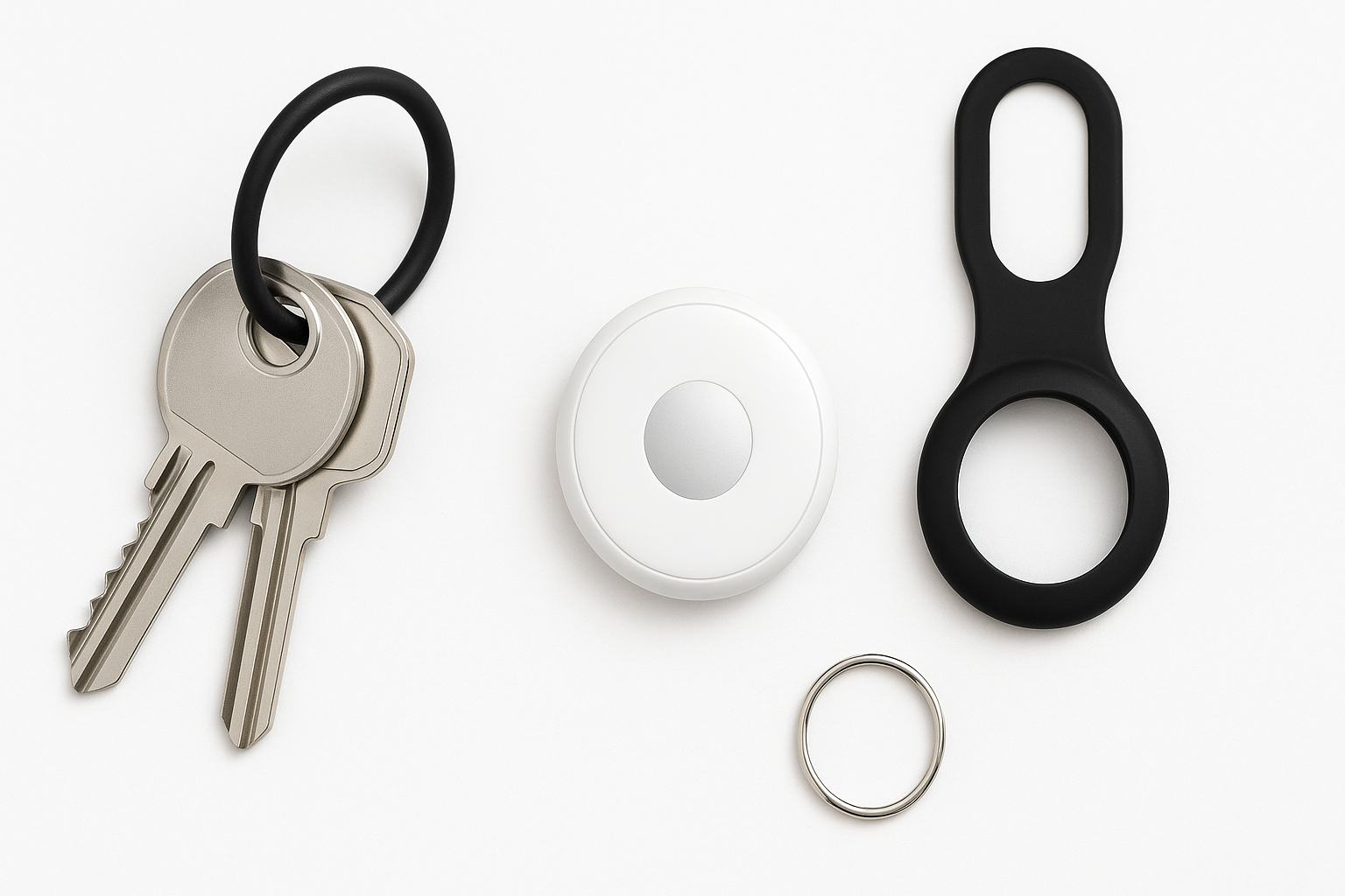 2 Pack MFi-Certified Tracker Tags for Apple Find My: Compact Item Locators for Everyday Essentials