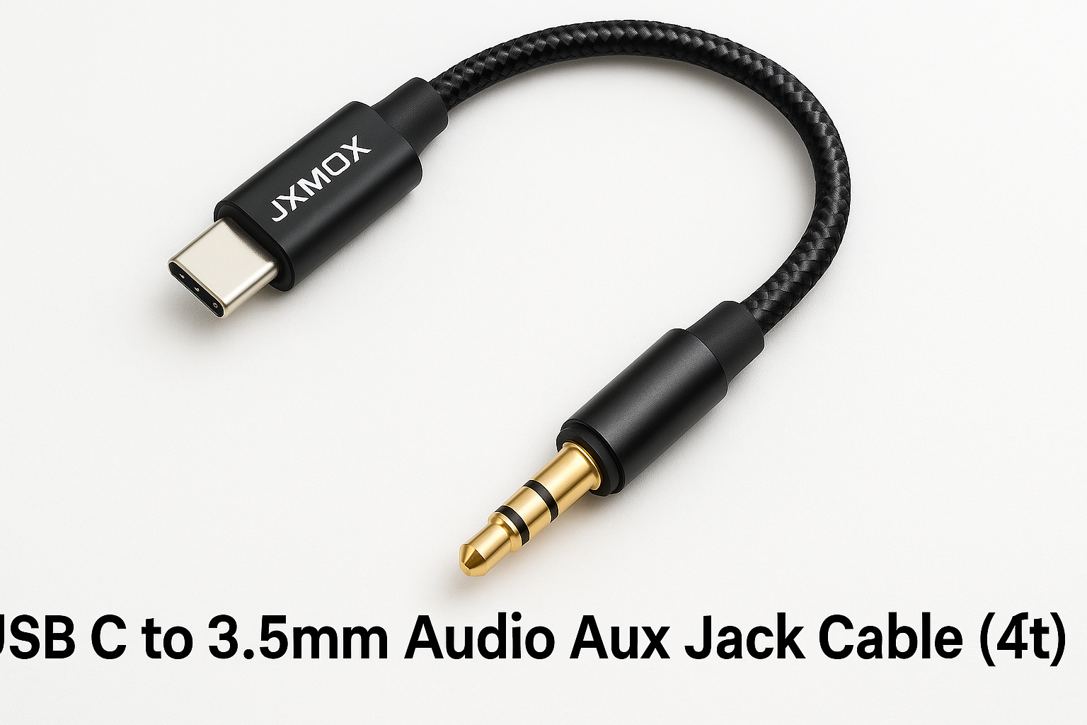 JXMOX USB C to 3.5mm Audio Aux Jack Cable (4ft) Review: Simple, Stable Wired Audio for USB‑C Devices